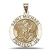 Sterling Silver Saint Michael Religious Medal - 3/4 Inch
