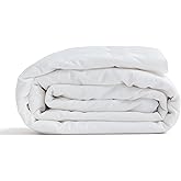 100% Wool Comforter Summer Lightweight Duvet Insert Noiseless Pure Cotton Shell Comforter Temperature Regulation Breathable Comfortable Wool Bedding for Luxurious Sleep Queen Size