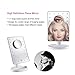Pretty See Lighted Makeup Mirrors Touch Screen 21 LEDs Square Desktop Cosmetic Mirror with Removable 10x Magnifying Mirrors (Batteries not Included) …