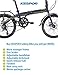 KESPOR K7 Folding Bike for Adults, Women, Men, Rear Carry Rack, Front and Rear Fenders, Shimano 7 Speed Aluminum Easy Folding City Bicycle 20-inch Wheels, Disc Brakethumb 1