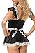 Dear-Lover Womens French Maid Costume Naughty Lace Mini Dress X-Large Black