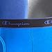 Champion Men's Cotton Performance Long Boxer Brief, Seabottom Blue/Hydro/Concrete, Large