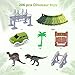 Dinosaur Toys, 206pcs Dinosaur Race Slot Cars Track Train with 2 Dinosaurs, Create a Dinosaur World Road Race Christmas Birthday Gift for Boys and Girls 3,4,5,6,7 Yeas Old and Up
