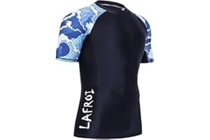 LAFROI Men's Long Sleeve UPF 50+ Baselayer Skins Performance Fit Compression Rash Guard-CLY02D