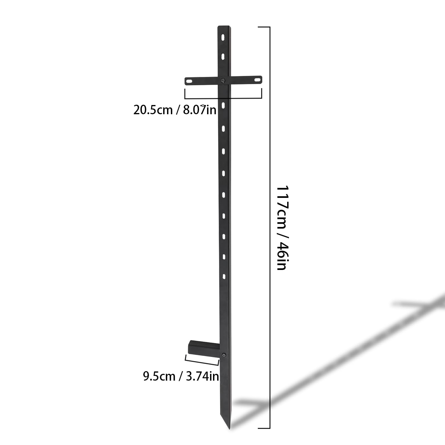 Condition photo showing New/Like New for 4pcs yard sign stakes, 46in premium heavy duty metal stakes t-bar yard sign holder posts for outside
