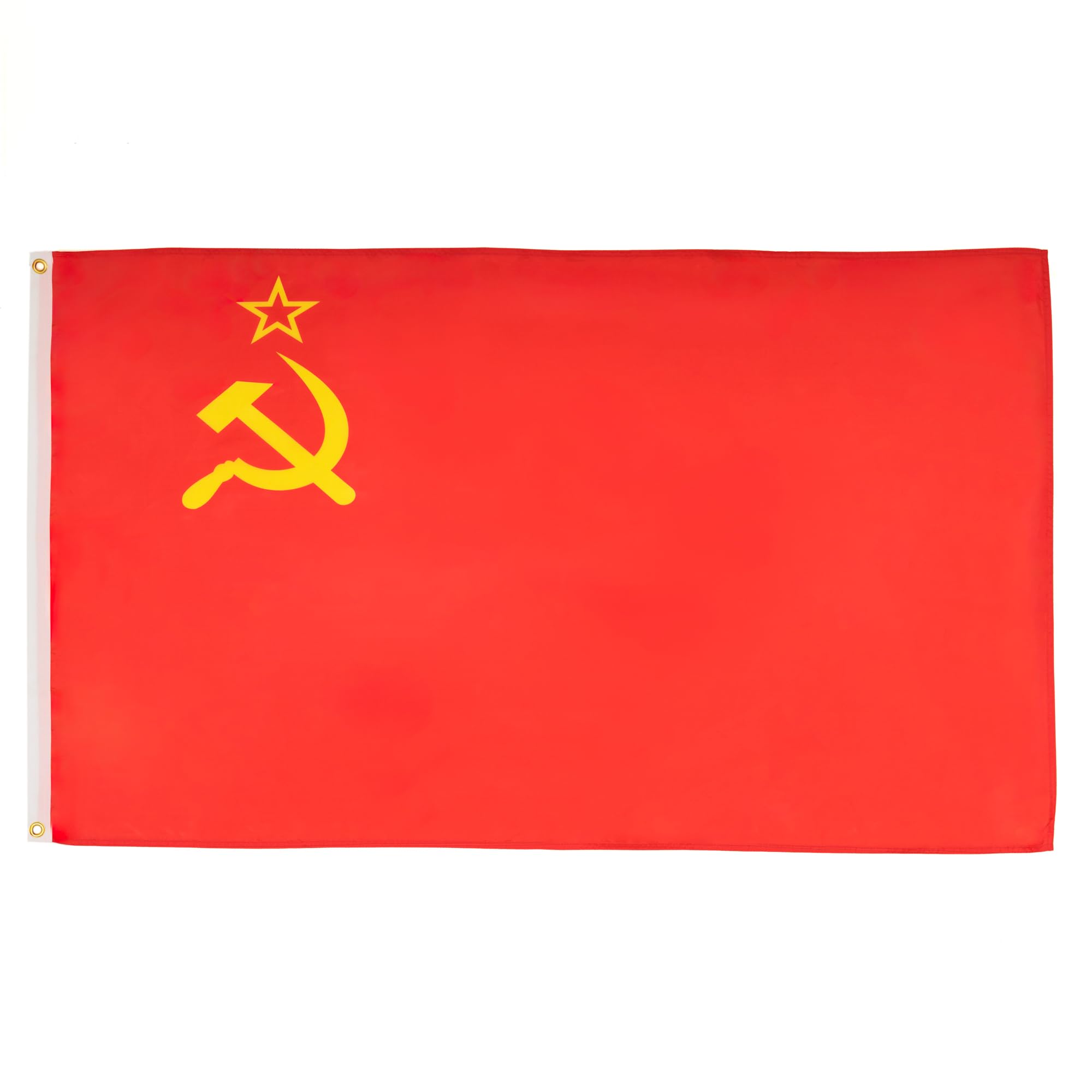 AZ FLAG - USSR Flag - 3x5 Ft - Light Polyester Red comunist Banner with Two Brass Eyelets - Fade Resistant - Vivid Colors - 3' x 5' Feet - 150x90 Cm