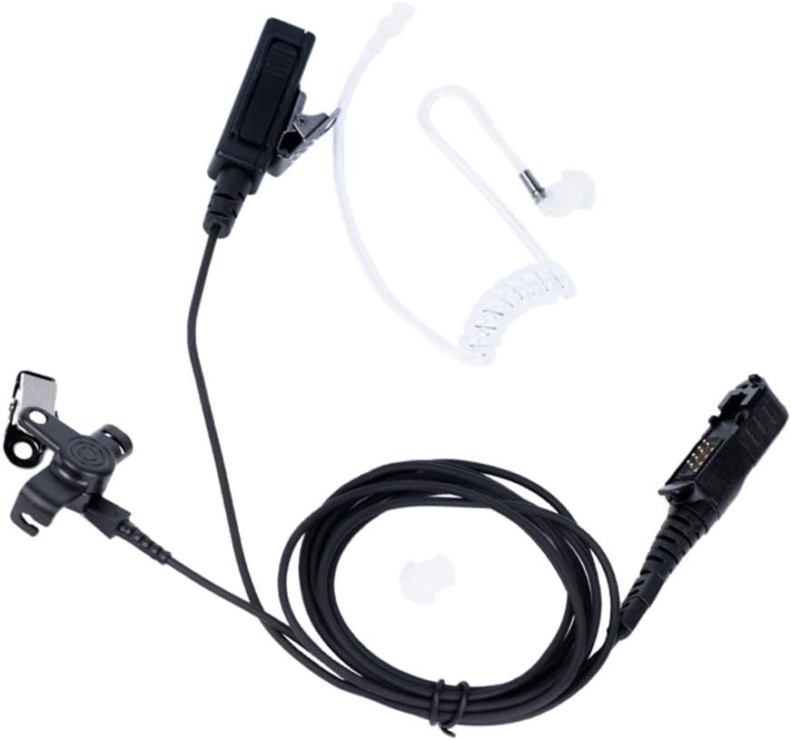 Trido Covert Acoustic Tube Two Wire Earpiece Headset Mic PTT for Motorola Radio XPR3500 XPR3000 XPR3300 XPR3300e XPR3500e walkie Talkie