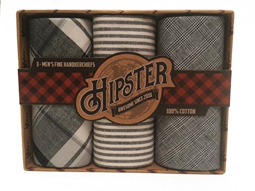 UPC 046076031661, Hipster 3 Pack Gift Box Handkerchiefs (Gray)