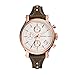 Fossil Women's ES3616 Original Boyfriend Rose Gold-Tone Watch with Brown Leather Band