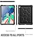 iPad Pro 11 inch Case, Poetic TurtleSkin Series [Corner Protection][Grip][Not Supported Pencil Magnetic Attachment] Protective Silicone Case for iPad Pro 11 Inch (2018) - Black