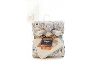Ultra-Soft Baby Comfort Blanket for Newborns & Toddlers – Cozy Nap & Cuddle Blanket, Elephant Animal & Geometric Design
