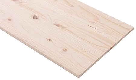 2500 x 400 x 18 mm Fichte a Platten von Holz Stück 1 Stk.: Amazon.de