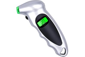 Digital Tire Pressure Gauge – Backlit Air Measurement Checker Tool for Bikes, Cars, Trucks - by Hydraulax