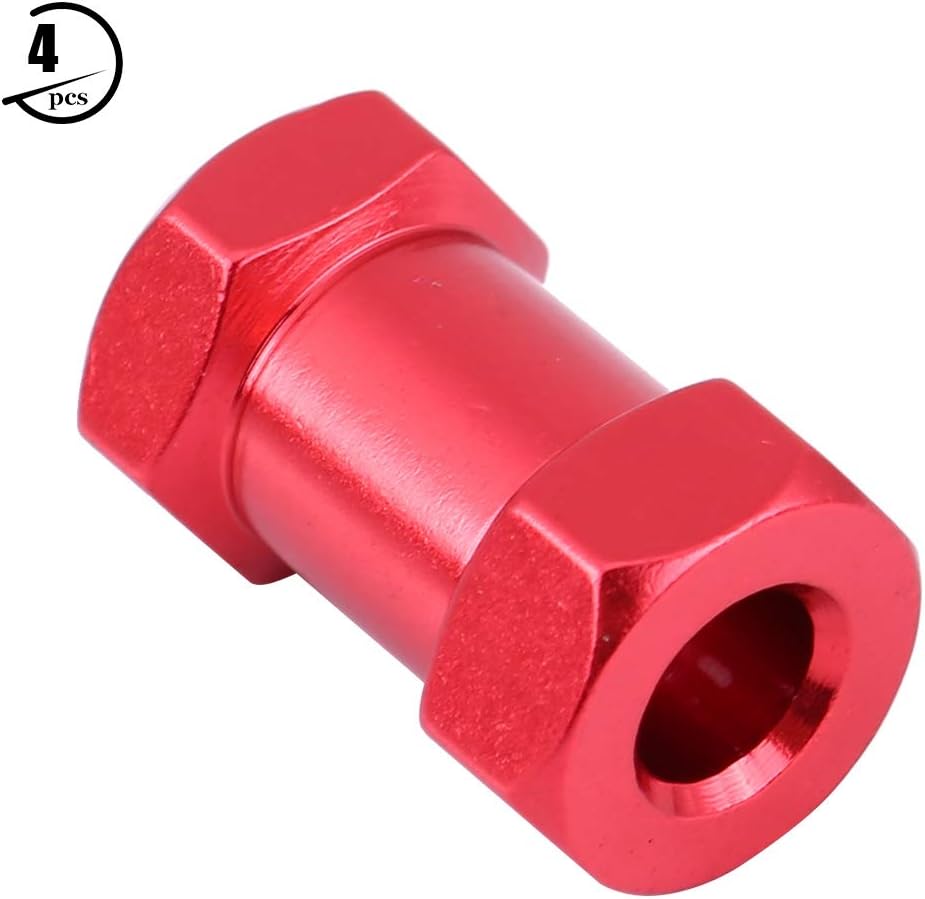 keenso RC Hub Adapter, 12mm RC Hex Wheel Hub Metal Adapter Compatible with D90 AX10 CC01 SCX10 F350 RC Car(20mm -Red) - Image 5