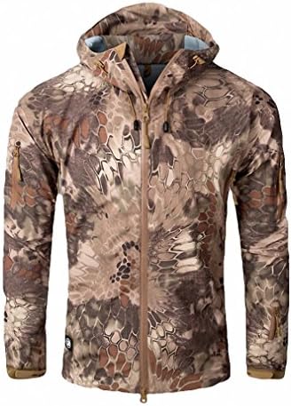 Hardshell Camouflage Men Windbreaker Clothes, Military Waterproof Army Autumn Jacket, Tactical Multicam Coat for Men HLD XL