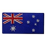 Australia Flag Embroidered Patch Australian Iron On Sew On National Emblem