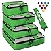 4 Set Packing Cubes,Travel Luggage Packing Organizers with Laundry Bag