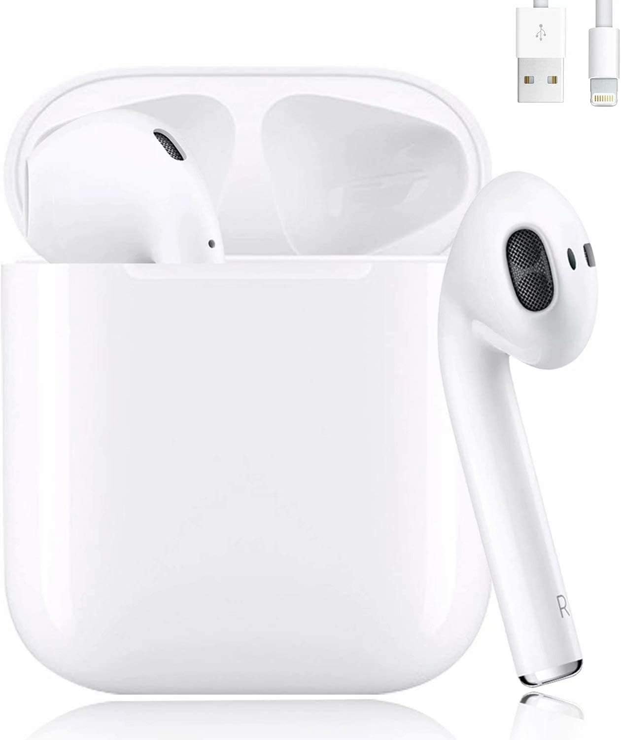 Wireless Earbuds Bluetooth 5.0 Headphones in Ear True Wireless Stereo Earphones【24H Charging Case】 IPX5 Waterproof Built-in Mic Headset for Apple Airprods/iPhone/Android/Samsung: Home Audio & Theater