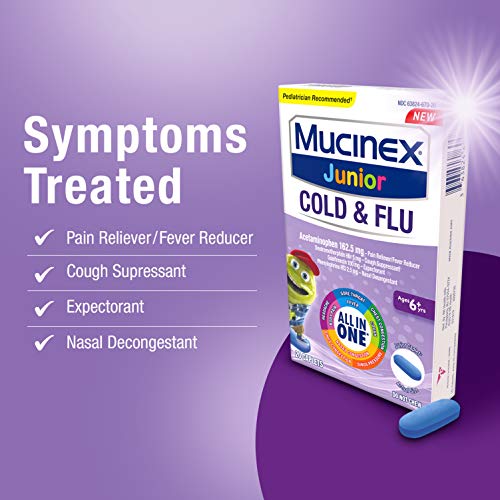 Nasal Decongestant, Cough Suppressant & Expectorant, Mucinex Junior