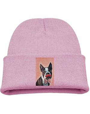 Children's Cute Pug Gentleman Cap Soft Fashion Warm Hat Hedging Caps Wool Cap For Boys and Girls