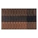 Top Finel Placemats for Dining Table,PVC Table Mats Set of 4,Place Mats Non-Slip Heat Resistant Washable,Brown&Black