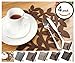 Dulce Cocina Placemats - Give Your Dinning Table A Personal Touch - 38 cm (15 Inch) Round Felt Place Mats in Chocolate - Liquid Absorbent & Heat Resistant