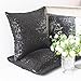 Kevin Textile Solid Bling Glitter Home Decorative Square Cushion Cover Sham for Sofa/Party, 18
