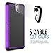 Sony Xperia C5 Ultra Case, MoKo [Shock Absorption] Slim Dual Layer Protective Case with Soft Silicone Bumper and Rigid PC Back Cover for Sony Xperia C5 Ultra 6.0 Inch (2015) - Purple