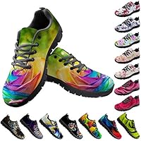 Bigcardesigns Multicolor Womens Funky Sports Running Shoes Breathable Lightweight Sneakers Jogging Shoes Size 9 B(M) Women-EUR 39