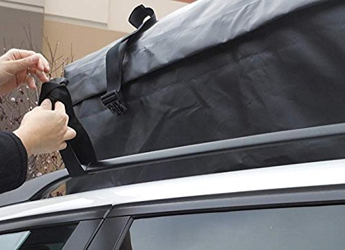 RoofBag Waterproof | Made in USA | 1 Year Warranty | Fits All Cars: with Side Rails, Cross Bars or No Rack | Rooftop Cargo Carrier Includes Heavy Duty Straps - Thumbnail 3