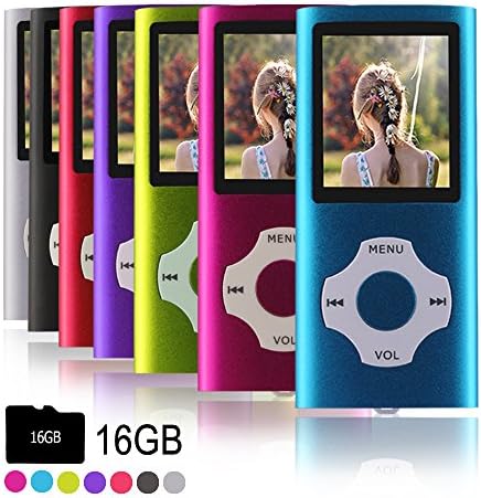 Ueleknight MP3 Player MP4 Player with a 32G Micro SD Card,-blue
