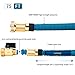 HBlife 75 ft Expandable Garden Water Hose with 8 Spray Pattern Nozzle, Hose Hanger & Storage Bag, Light Blue