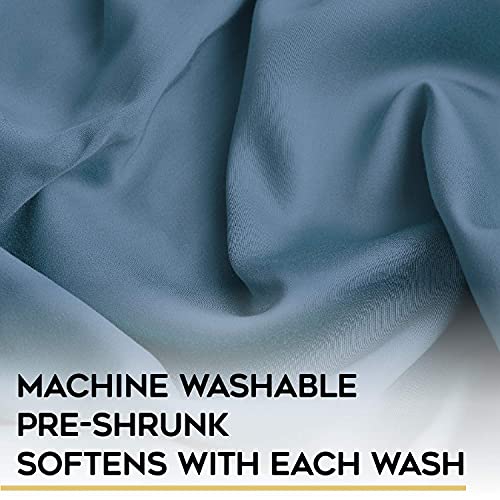 YnM 60 x 80 inch Natural Bamboo Cooling Machine Washable Duvet Cover for Weighted Blankets, 8