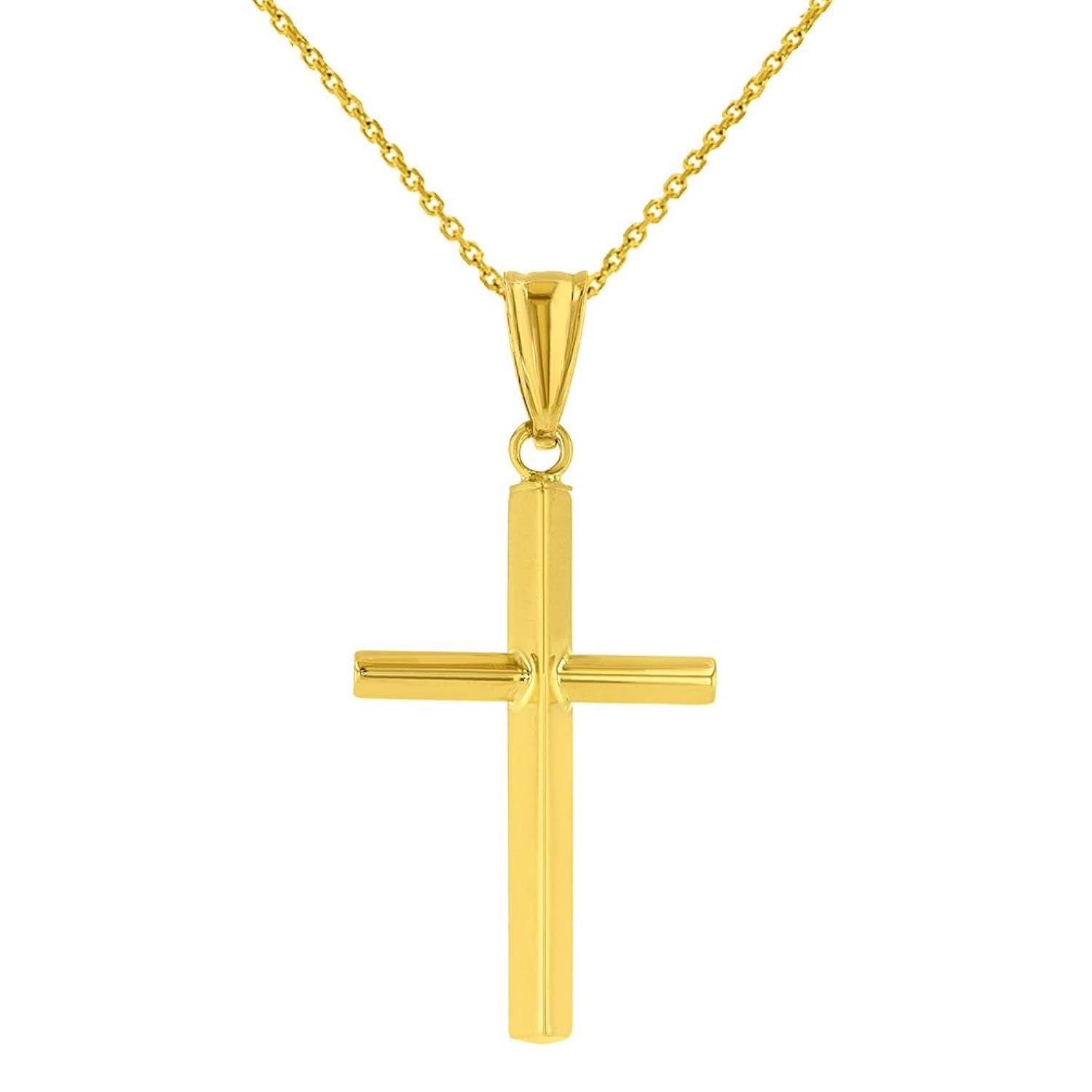Give Him A Mens Gold Cross Necklace To Honor His Faith