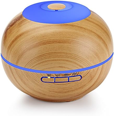 KindleTheFire H007 200ml Aroma Essential Oil Diffuser - Wood Grain Ultrasonic Cool Mist Humidifier
