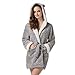 Richie House Womens' Bathrobe Robe with Two Ears RHW2498-A-FBA