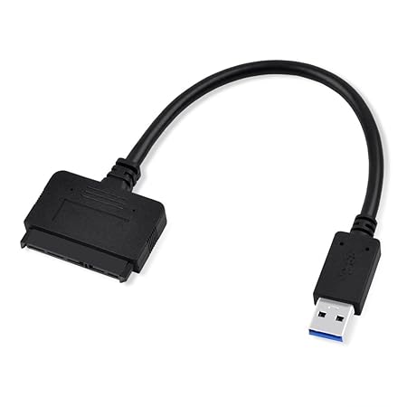 Top-Longer USB 3.0 auf 2,5' SATA III Adapter Kabel Festplatten mit UASP - USB 3.0 zu SATA SSD/HDD Konverter