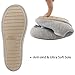 ULTRAIDEAS Women’s Comfort Memory Foam Breathable Knitted Terry Lining Washable Ballerina Slippers Anti-Skid House Indoor Shoes (M /7-8 B(M) US, Gray)
