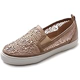 Ollio Women's Shoe Slip on Sneaker Lace Flat