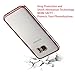 Galaxy S7 Edge Case, YEONPHOM Metal Plating TPU Bumper and Scratch Resistant Transparent Clear Flexible Silicone Back Protective Case for Samsung Galaxy S7 Edge （Rose Gold）