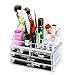 Ovonni Acrylic Makeup Brush Stand Box (4 Drawers)