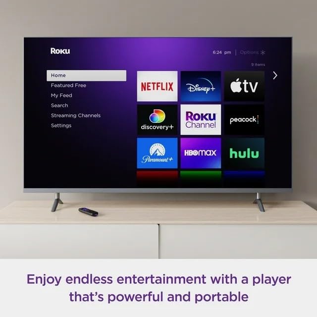 Roku Streaming Stick 4K Streaming Device 4K/HDR/Dolby Vision with Voice Remote and TV Controls
