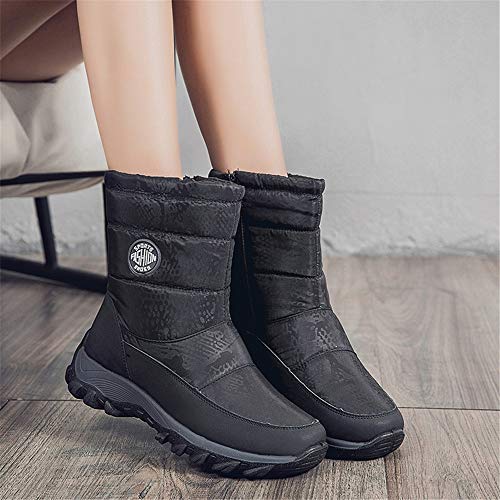 Womens-Warm-Snow-Boots-Waterproof-Mid-Calf-Winter-Boots-Anti-Slip-Velour-Lined-Winter-Outdoor-Cold-Weather-Walking-Shoes