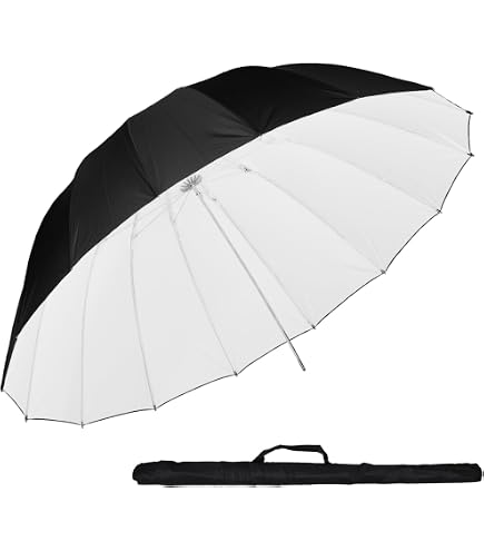 Parapluie Parabolique Westcott 7' (2m10) Blanc/noir + Diffuseur One Stop Blanc - Occasion En état Fonctionnel