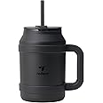 Reduce Reusable 50 oz Cold1 Water Tumbler – Ergonomic Handle – Double-Wall Insulation – Sturdy Desktop/Tabletop Mug with Lid and Straw – BPA-Free – Stainless Steel for Gym, Home, or Office– Phantom