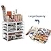 SONGMICS Makeup Organizer 3 Pieces Set Cosmetic Storage Jewelry Display Case 8 Drawers Clear UJMU08T