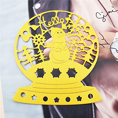 IADUMO Christmas Snowman Metal Cutting Dies Paper Card Making Die Cut Carbon Steel Embossing Stencils for Scrapbooking Album Art Craft Paper Gift Decorative Template(3.9 x 3.3 inch)