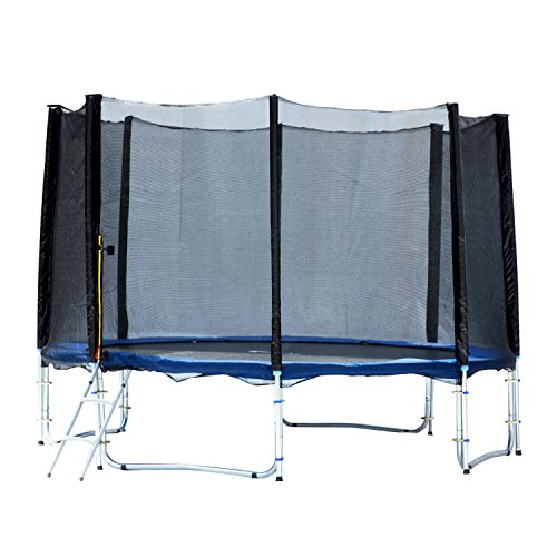 Exacme TUV Approved Trampoline with Safety Pad & Enclosure Net & Ladder All-in-One Combo Set