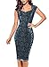 Oxiuly Women's Lace Mesh Stretch Work Bodycon Party Cocktail Dress OX180