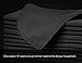 Surmente 17-Inch Polyester Cloth Napkins Linen Dinner Napkins - Set of 12 for Weddings, Banquets, or Restaurants (1-Dozen) (Black)
